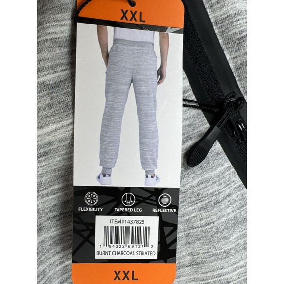Spyder Mens XXL 2XL Gray Jogger Sweatpant Tapered Active Reflective 1437826 New - Picture 8 of 9
